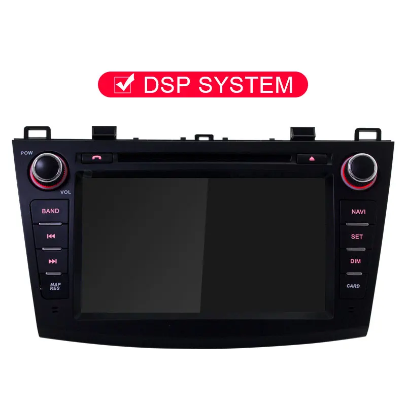 With DSP JDASTON Android 9,0 автомобильный dvd-плеер для Mazda 3 2009-2012 wifi Мультимедиа gps Навигация стерео 2 Din автомагнитола аудио авто видео - Цвет: With DSP