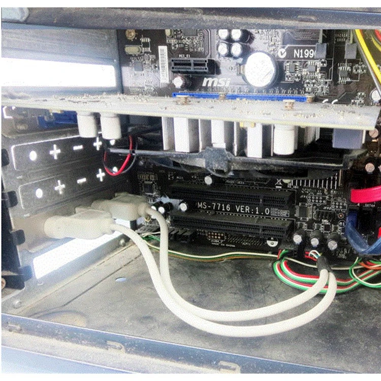 USB 2.0 4-Port Rear Panel PCI Bracket with Dual 9-Pin Motherboard Header Cable for Computer Expansion Description Image.This Product Can Be Found With The Tag Names Computer Cables Connecting, Computer Peripherals, PC Hardware Cables Adapters, Rear panel pci bracket