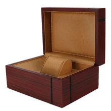 Винно-красная подарочная коробка для часов, коробка для ювелирных изделий, матовая деревянная коробка для часов, Подарочная коробка для хранения