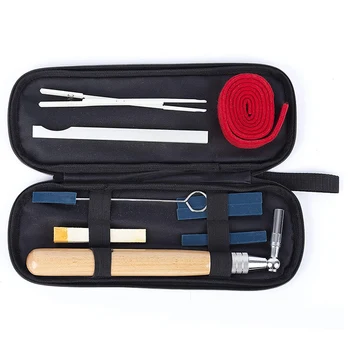 

HOT-Piano Tuning Kit Piano Tuner Kit 8 Pcs Including Tuning Wrench Hammer, Temperament Strip, Mute Kit