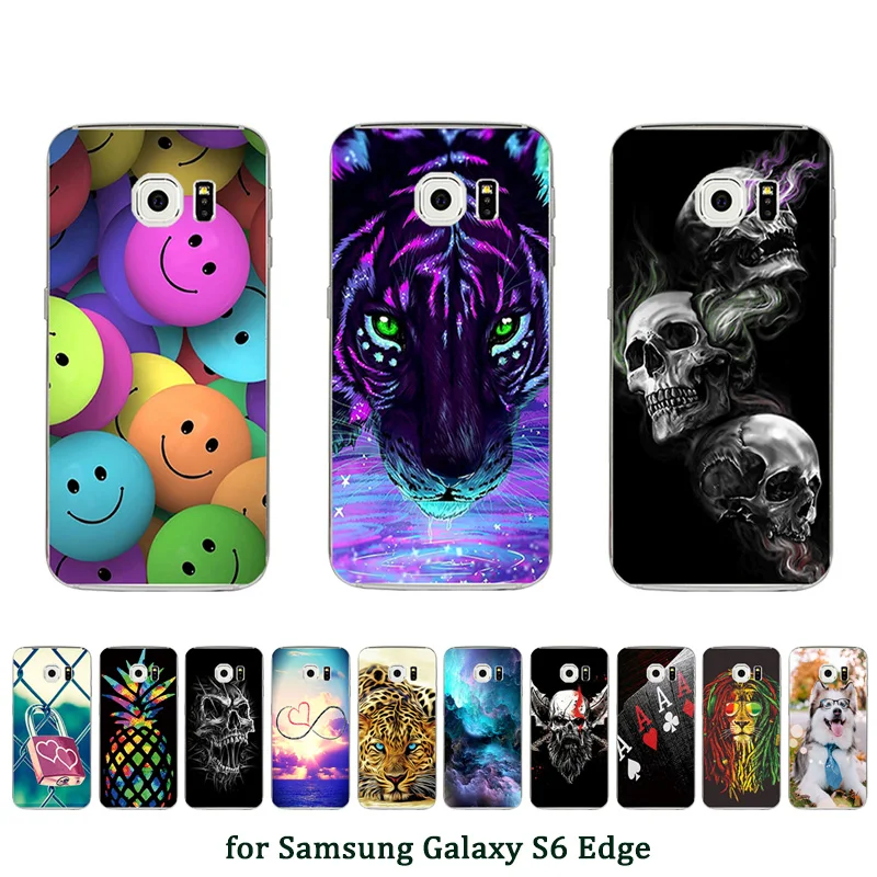 Мягкий силиконовый чехол для Samsung S6 Edge Роскошный телефона 5 1 дюйма Galaxy G925H G925i