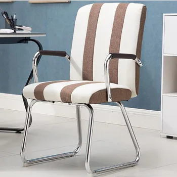 

Office and Home Computer Chair Staff Meeting Chair Student Chess and Card Room Chair Four-legged Arched Leather Chair