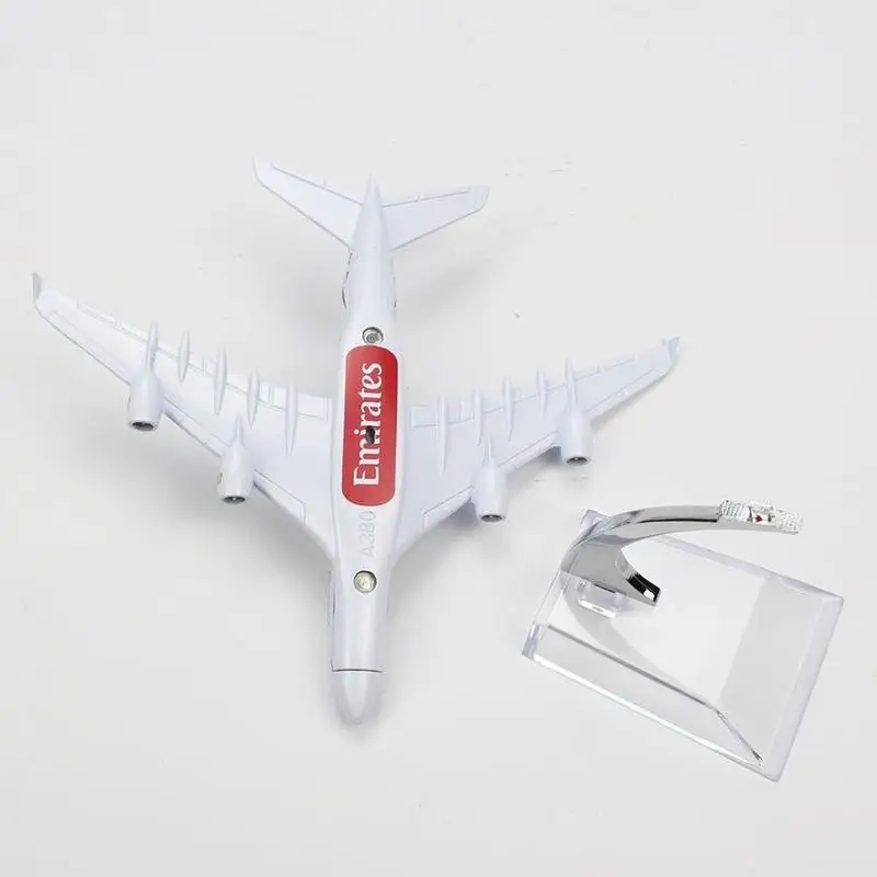 1/160 16 см модель самолета Emirates A380 Airbus металлическая литая модель самолета Модель самолета пластиковая полимерная игрушка самолет детский подарок