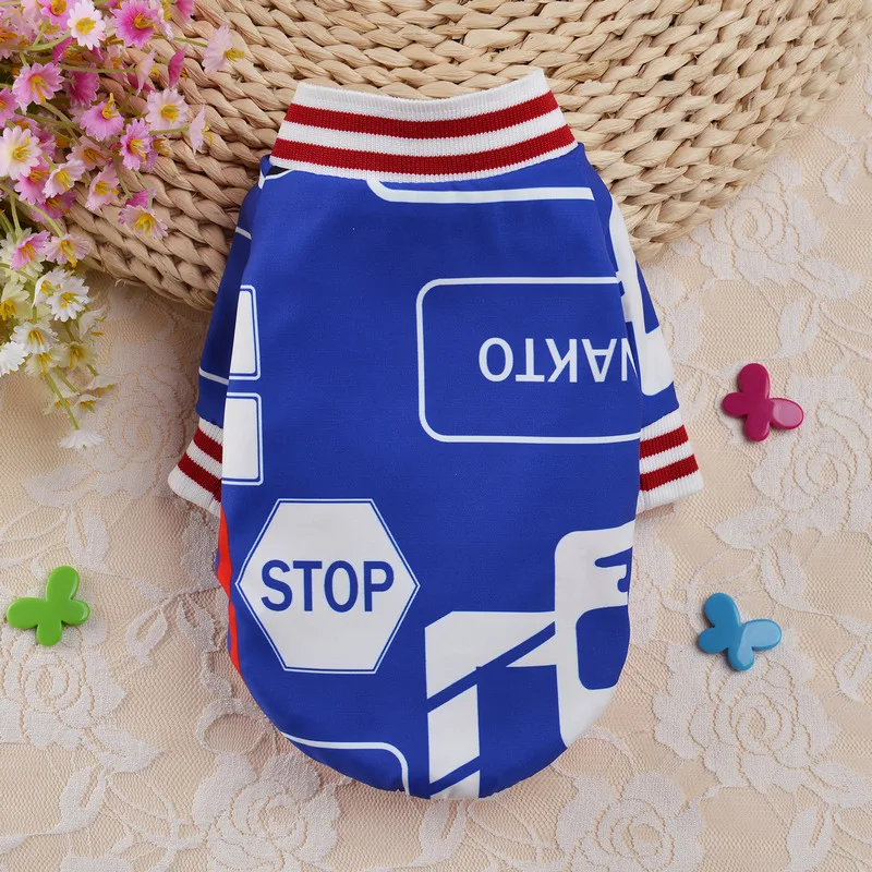 Новая стильная одежда для домашних животных осенняя и зимняя крутая двухсторонняя одежда Повседневная трендовая Одежда для собак красивая одежда для домашних животных