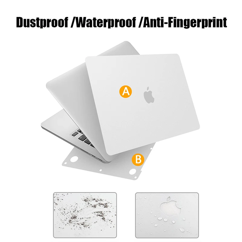 Sanmubaba ноутбук стикер кожи для Macbook Air Pro retina 11 12 13 15 полное виниловое покрытие стикер s серебро Защитная пленка для поверхности