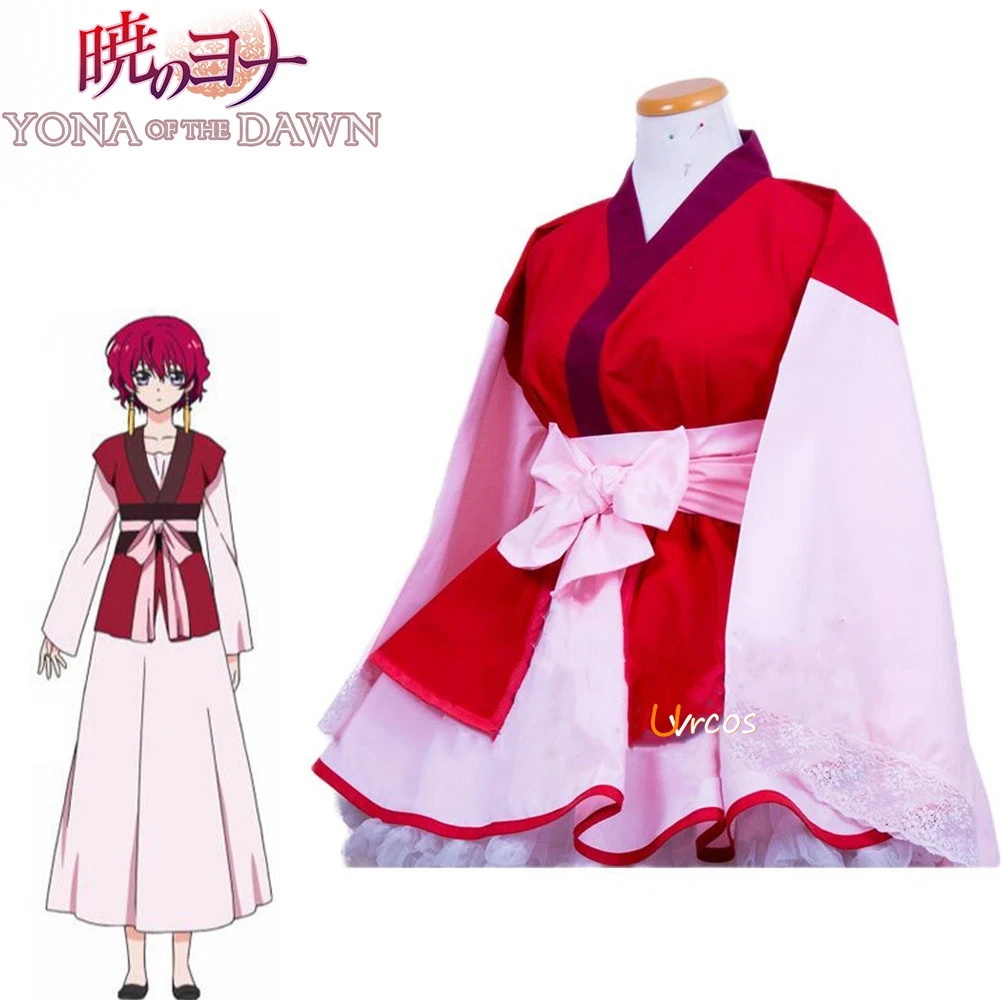 Аниме Akatsuki no Yona принцесса Иона рассвета косплей костюм лолита кимоно платье