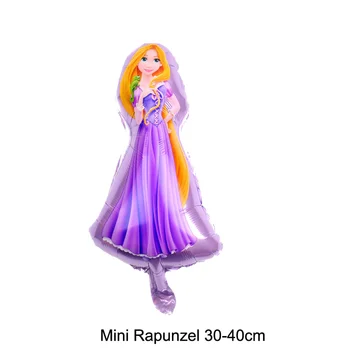 

100pcs/lot mini foil balloons purple color princess Rapunzel balloon for wholesale