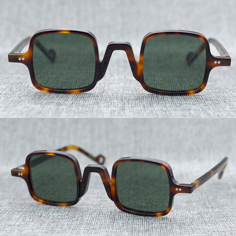 

Unique personality Sunglasses Handmade Acetate polarized sunglasses Vintage Square sunglasses 2020 Fashion UV400 Sunglasses