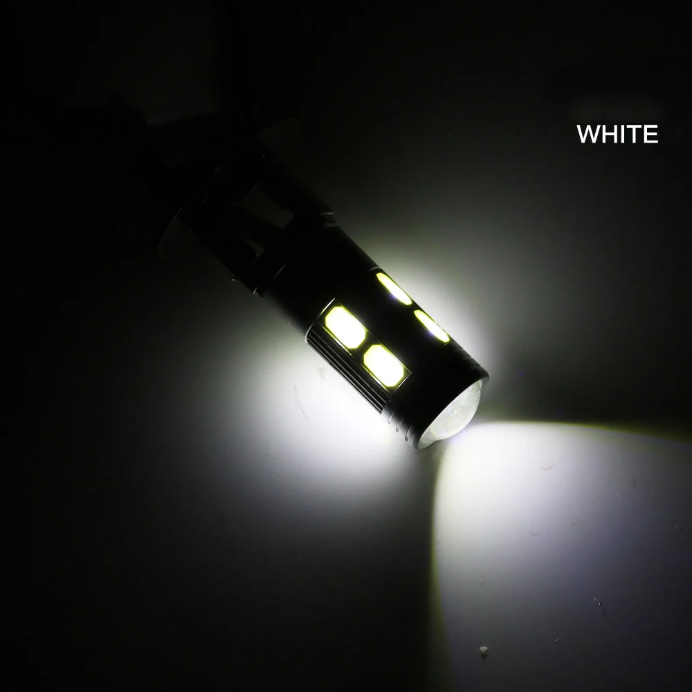 H3 H1 светодиодный лампы Супер яркий 30 4014SMD Противотуманные фары автомобиля 12V 6000K