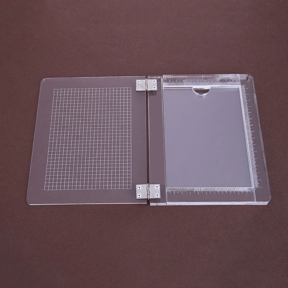 

2019 Seal Stamp Block For Scrapbooking Photo Album Transparent Handle High Transparency Acrylic Pad Holder DIY Decoration Tools
