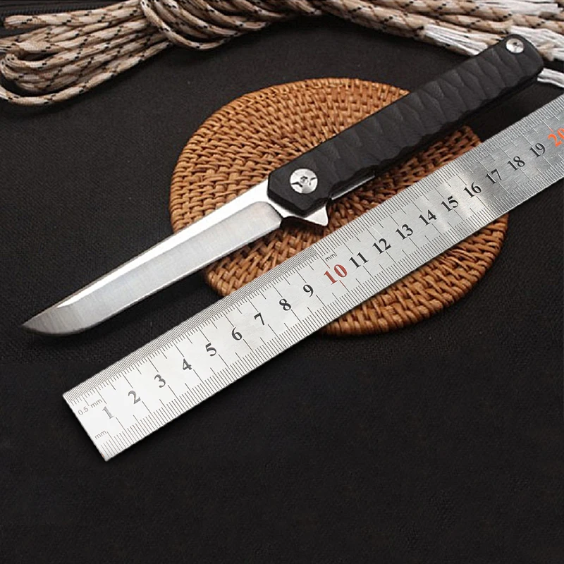 

S35V Folding Knife Tactical Survival Knives G10 Fiber Handle Blade edc Tool High Hardness Military Fast Opening Pocket Knife
