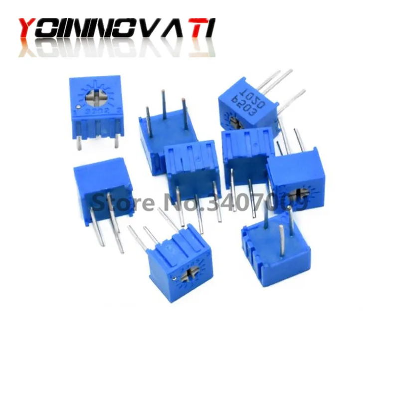 10 шт. 3362P последовательного сопротивления 101 201 501 102 202 502 103 Trimpo подстроечный