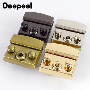 

Deepeel 2pcs 50mm/35mm Handbag Bags Locks Buckles Twist Turn Snaps Clasp for DIY Replacement Purse Closure Leather Accessories