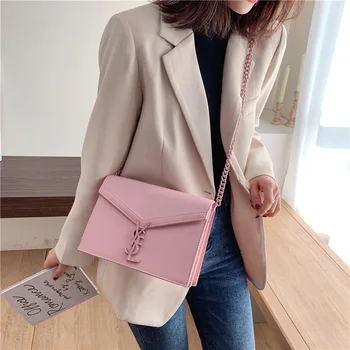 

Small bag female 2020 spring new Hong Kong style retro foreign small square bag fashion shoulder chain messenger bag