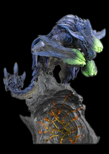 Японская игра Monster Hunter World ледяной Рисунок ПВХ модели горячий Дракон фигурка украшение игрушка Монстры Модель Коллекция - Цвет: Dsuilong