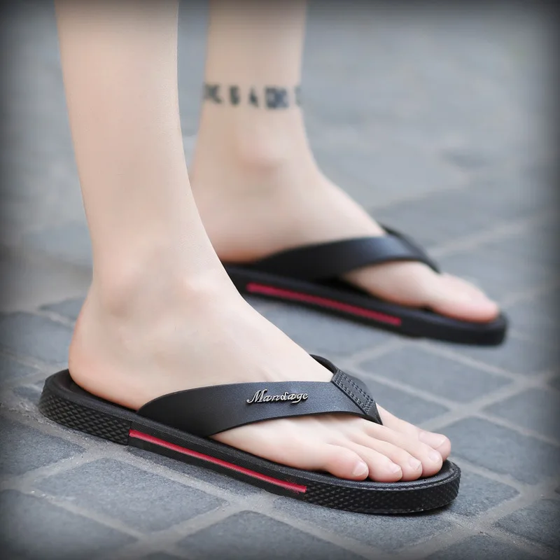 

2019 Summer Soft-Sole Holiday Sandals Anti-slip Flip-flops Men's to Fight a Lot of Hot Selling Viet Nam Slipper Men's