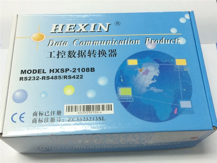 RS232 Serial DB9 to RS422 RS485 Optical Isolation lightningproof Interface Converter 2108M 24V 5KM