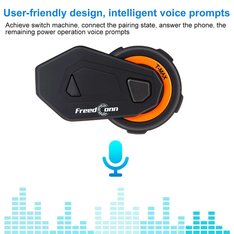 2 шт Freedconn T-Max мотоциклетный шлем Bluetooth гарнитура рация 6 человек рыцарь группа домофон Bt рация Fm радио