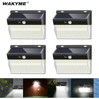 

WAKYME 206 LED Solar Light 3 Modes PIR Motion Sensor Wall Lamp Outdoor Garden Decoration Solar Powered Sunlight Street Light