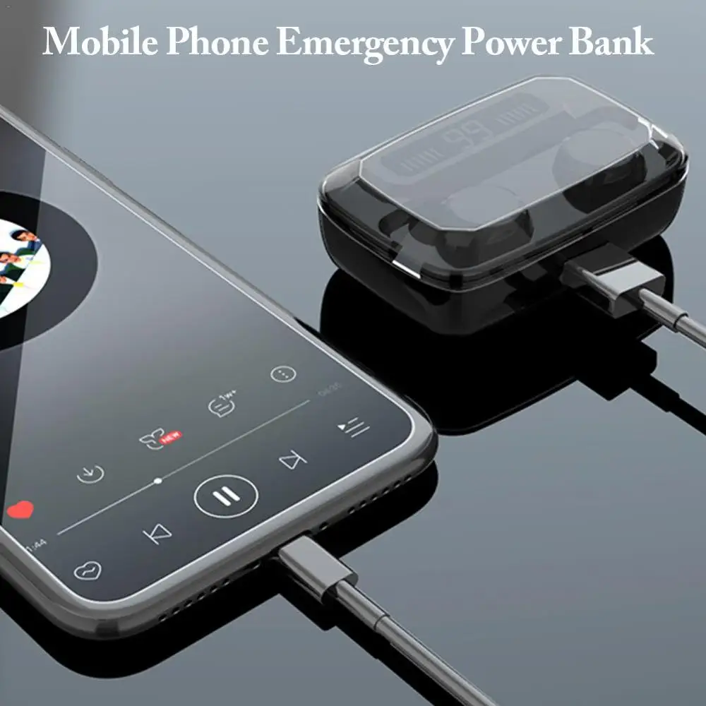 TWS Wireless Headphones Bluetooth 5 0 earphone Touch Control HiFi IPX7 Waterproof Sports Headset earbuds HIFI With Charging Box