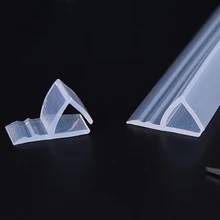 1 метр H/F/U/corner 4 бескаркасные балконные стеклянные двери и окна уплотнения дверной шов окна ветровая полоса Водонепроницаемая душевая полоса