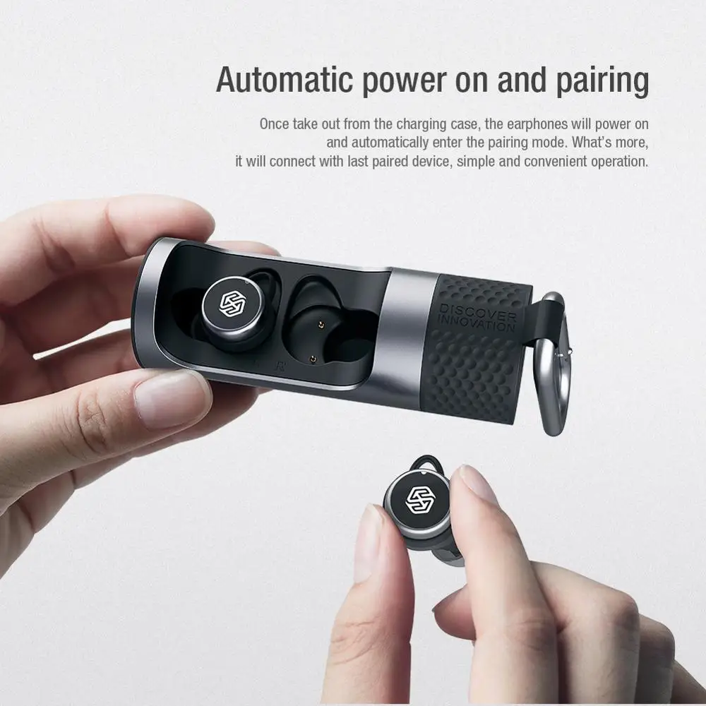 Nillkin True Wireless наушники GO TW004 гарнитура Bluetooth 5 0 с микрофоном CVC шумоподавление IPX5