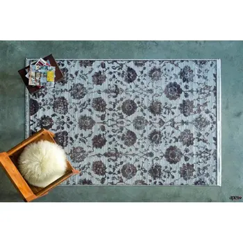 

Apex Element 4 'x 6' Polypropylene Grey/Purple Area Rug