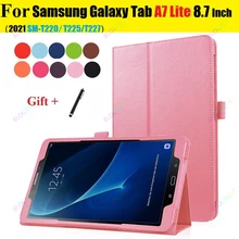 Coque de support magnétique en cuir PU, 8.7 pouces, pour Samsung Galaxy Tab A7 Lite T225 SM T220, veille automatique, pour Samsung T227