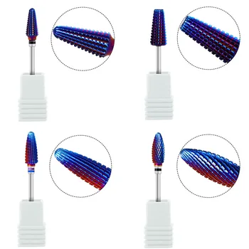 

New Carbide Nail Drill Bits 4 Types Cuticle Polishing Nail Art Tools Cuticle Cutter For Electric Machine Drill Accessory