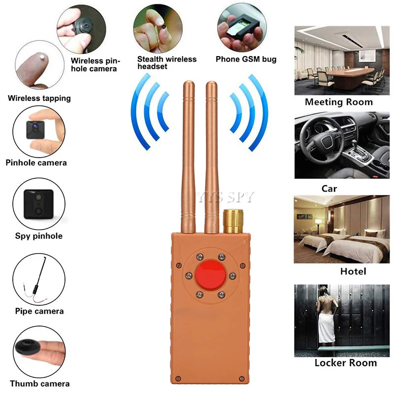 Скрытая камера детектор с двойной антенной G529 и функцией Wifi|Компактные