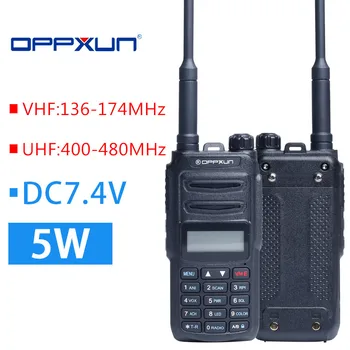 

OPPXUN UV-8R Pro Walkie Talkie Tri-Band Two Way Radio 5W High Power Portable Ham Radio HF FM Transceiver Upgrade UV 8R CB Radio
