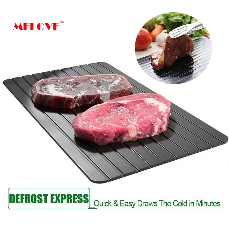 Defrosting Tray Thaw Master Frozen Food Meat Plate Board Defrost Kitchen Tools 