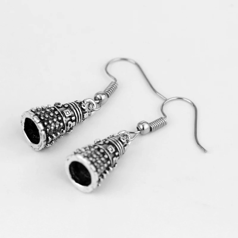 Earring-E029 Доктор Кто брелок ТАРДИС брелок Мода ТВ сериал chaviro автомобильные брелки для женщин ювелирные изделия фильм, держатель для ключей для лучших друзей подарок - Цвет: Earring-E029