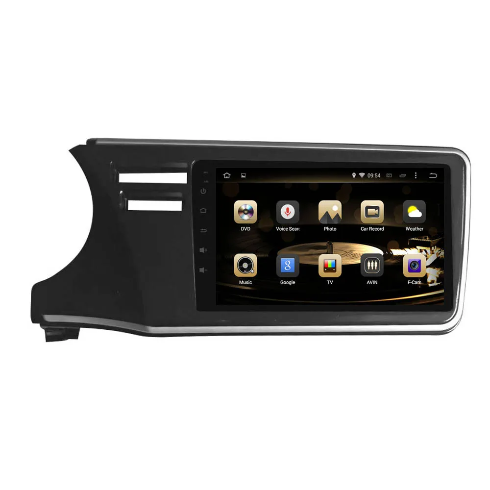 Discount Android 9.0 Octa Core PX6/PX5 Fit HONDA CITY South American 2014 2015 2016 - Car DVD Player Navigation GPS Radio 1
