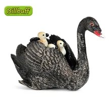 Nuova simulazione animale selvatico cucciolo di cigno nero modello giocattolo Action PVC figure collezione modello bambini giocattoli educativi cognitivi regalo