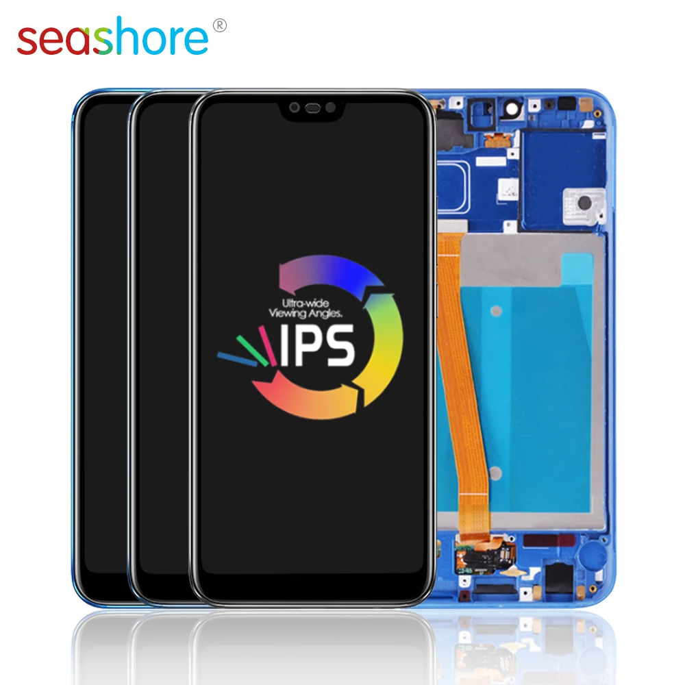 

5.84"Screen For HUAWEI Honor 10 LCD Touch Screen Digitizer Assembly For Huawei Honor10 Display +Frame Replacement No Fingerprint