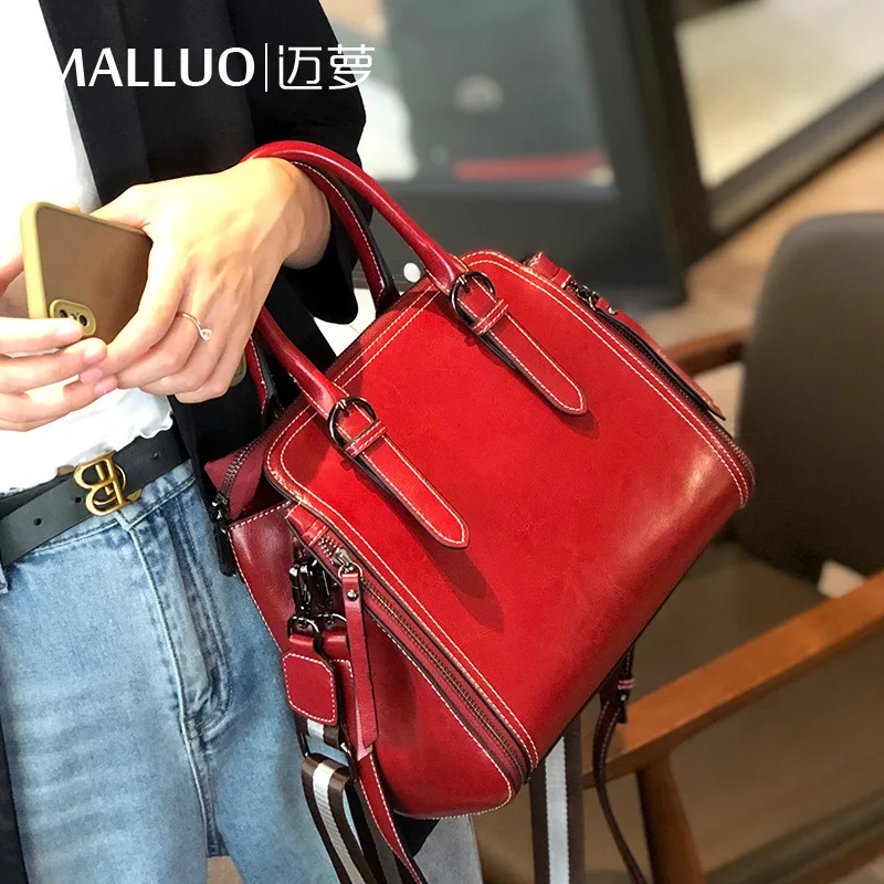Large bags women's 2020 new fashion one shoulder handbags leather large