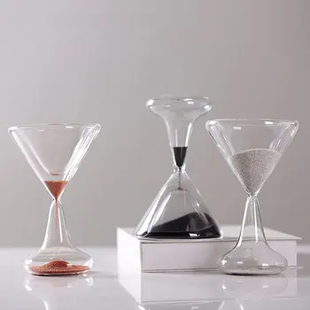 

Hourglass Hand-blown Timer Clock Magnetic Glass Sandglass Ampulheta Crafts Sand Clock Hourglass Timer