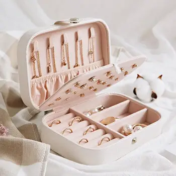 

Jewelry Storage Box PU Accessories Durable Storage Jewelry Box Jewelry Display Box Multi-Functional Easy To Take