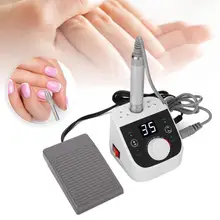 100-240 В Электрическая дрель для ногтей 35000 об/мин шлифовальный станок для дизайна ногтей шлифовальное устройство для маникюра аксессуары для маникюра инструмент для дизайна ногтей