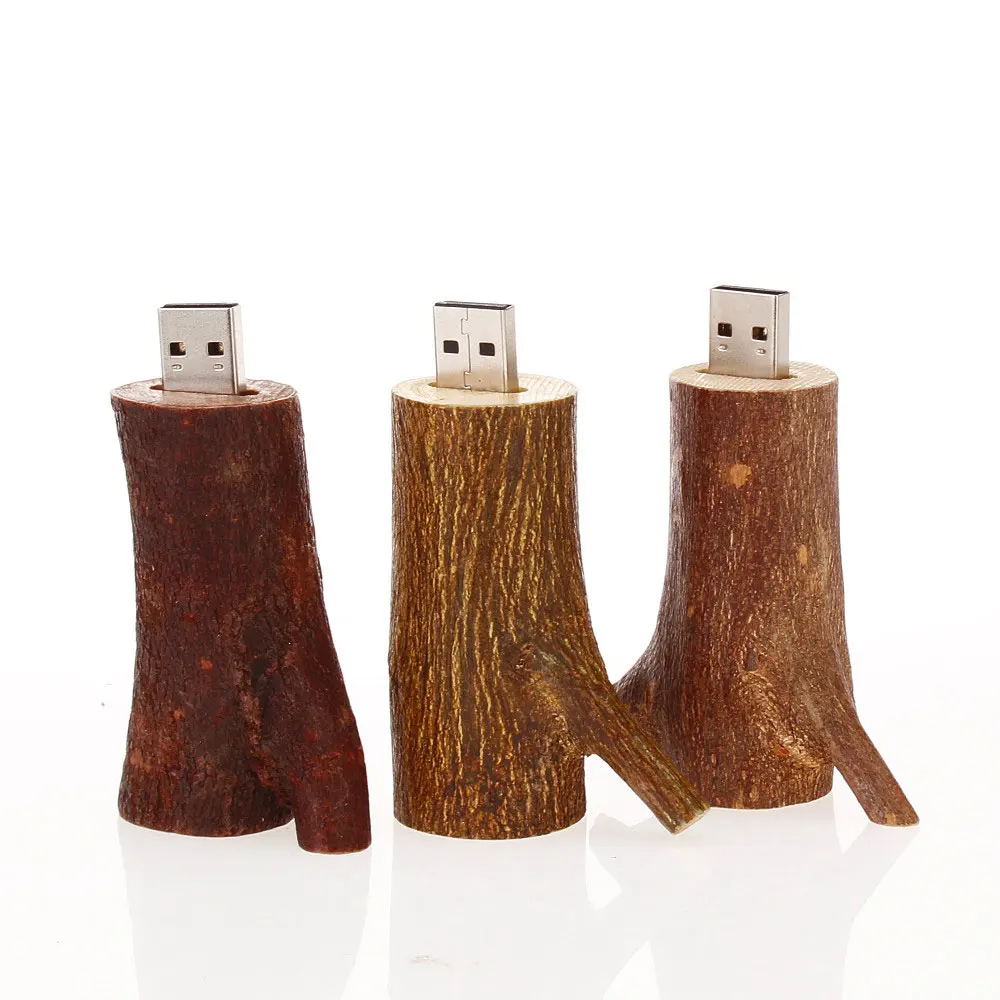 Новинка, USB флеш-накопитель, ветка натурального дерева, usb карта памяти, флешка, 2,0, 4 ГБ, 8 ГБ, 16 ГБ, 32 ГБ, флешка, 64 ГБ, 128 ГБ, свадебный подарок - Цвет: U disk