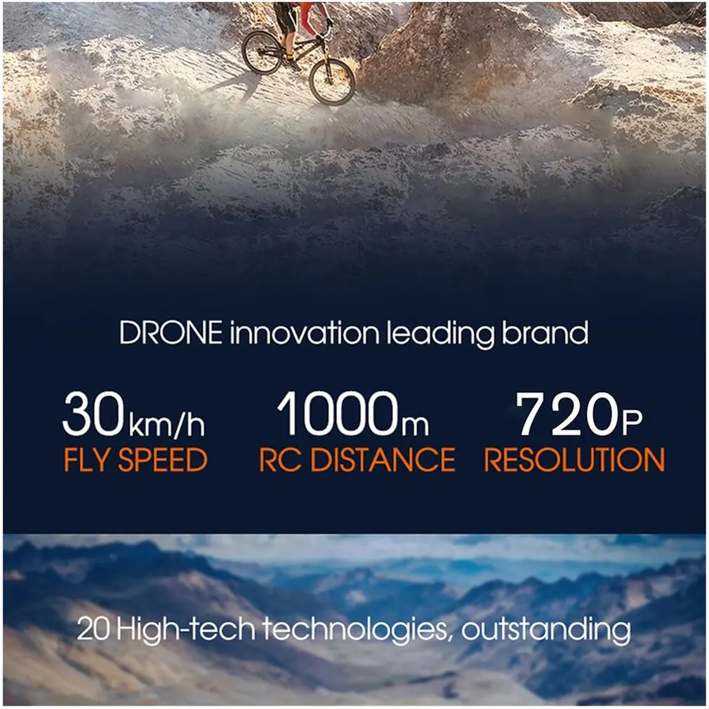 H1G Радиоуправляемый Дрон Квадрокоптер 720P 2,4G FPV Самолет gps позиционирование мобильный телефон управление складной VR живой полет 25 мин полет