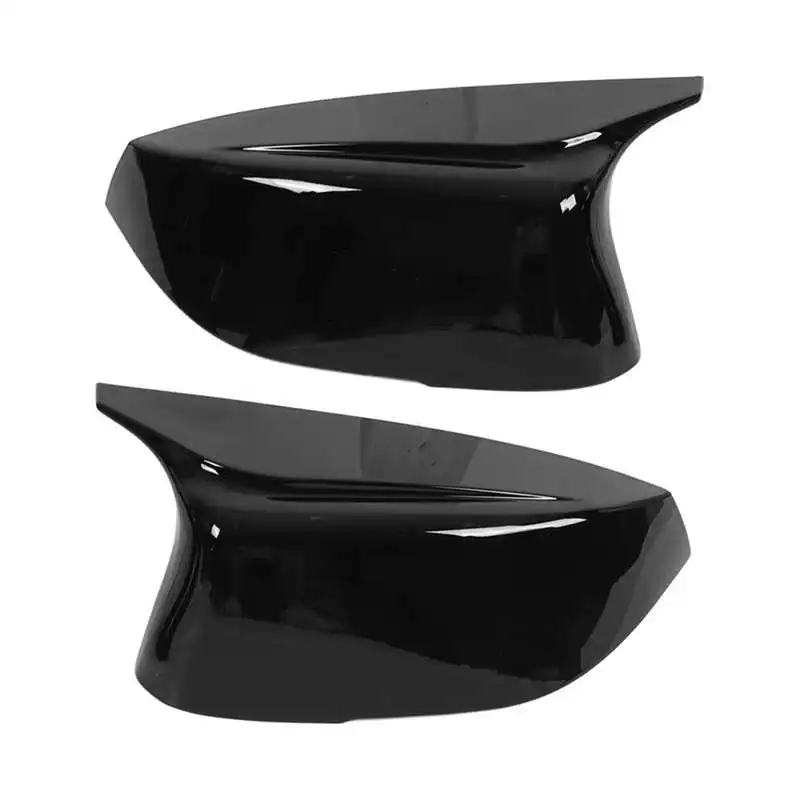 

Door Mirror Cover Trim UV Resistant Colorfast ABS Left Right Mirror Cap Fashionable Glossy Black Replacement for Infiniti Q70