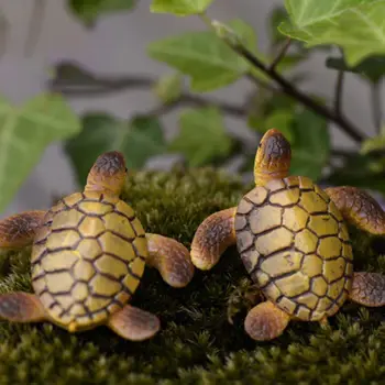 

DIY Mini Sea Turtle Model Resin Model Garden Miniatures Fish Tank Acessories Landscape Decoration Accessories