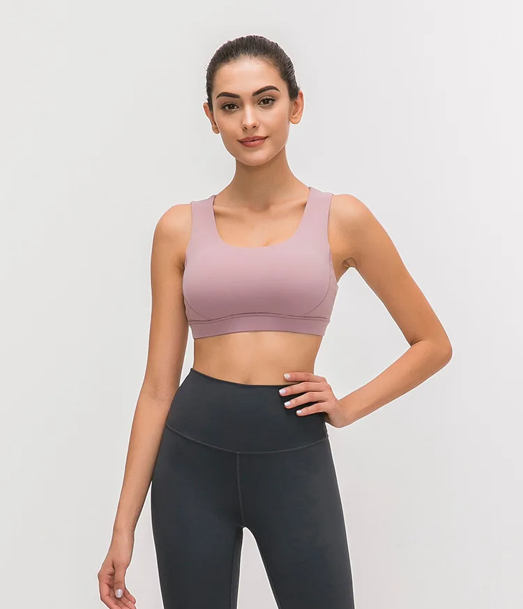 Colorvalue Naked-feel Push Up женские спортивные бюстгальтеры Топ Женская мягкая с ленточками спортивный бюстгальтер для бега Ударопрочный Йога спортивные бюстгальтеры