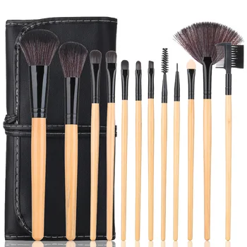 

12pcsProfessional Makeup Brushes Set Make Up Powder Brush Beauty Cosmetic Tools Kit Eyeshadow Lip Brush Bag