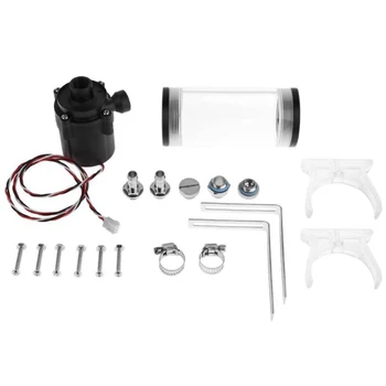 

110Mm Cylinder Water Tank G1/4 Thread 19W Sc600 Pump Computer Water Cooling Radiator Water Cooling Cooler For Computer Cpu