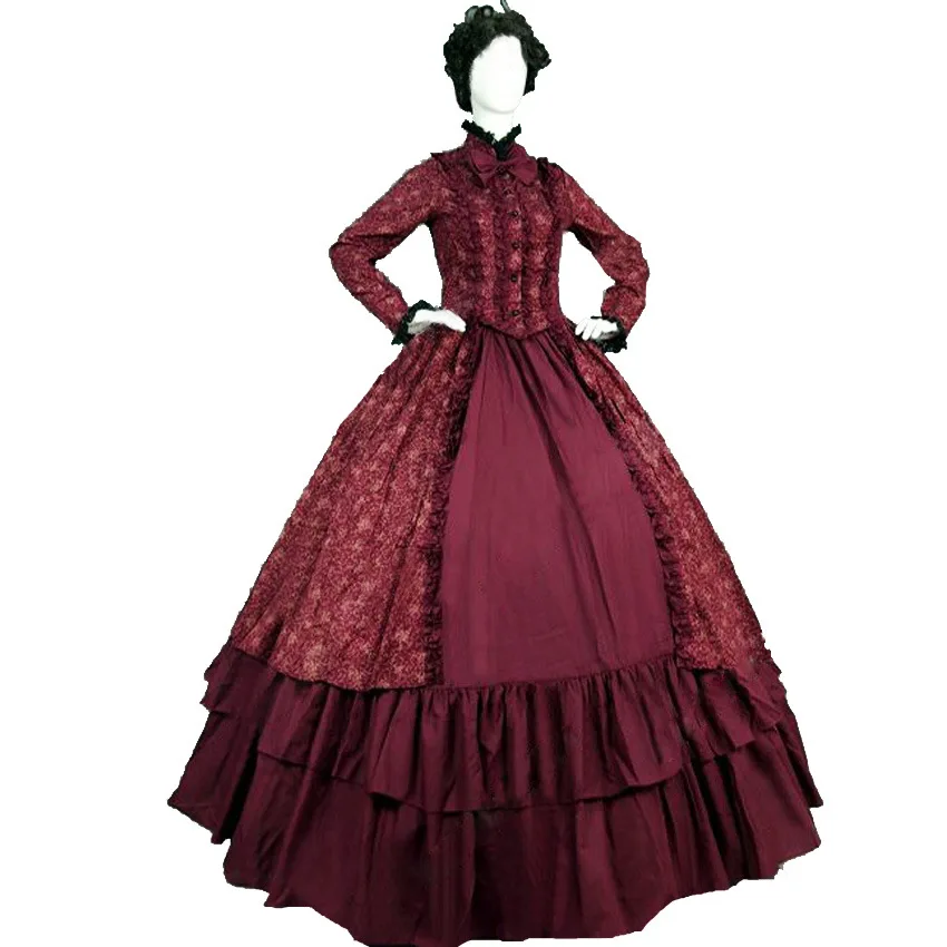 

Women Palace Twisted Lace Dress Medieval Vintage Victorian Dresses New High Waist Flare Sleeve Palace Dress Vestido