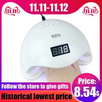 

SUN 5 48W Ice lamp UV LED Nail Lamp Gel Polish Curing Light Manicure Machine High Power Nail Dryer Automatic Induction
