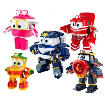 

Trains Transformation KAY ALF DUCK SELLY Dynamic Train Family Deformation Train Car Action Figure Toys For Children Toy Doll